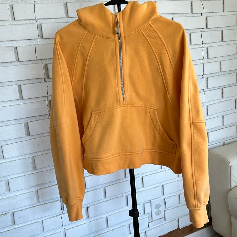Lululemon cropped oversized half zip scuba hoodie M/L